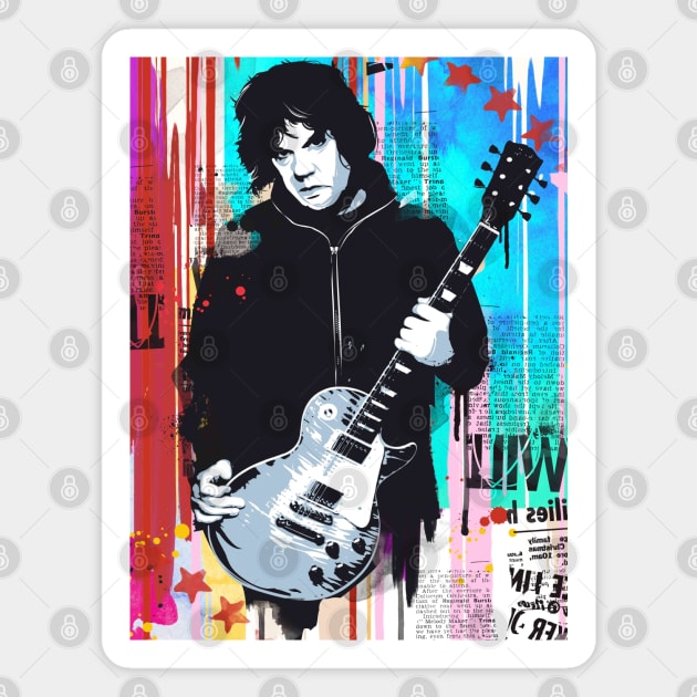 Gary Moore pop art Magnet by 2ToastDesign